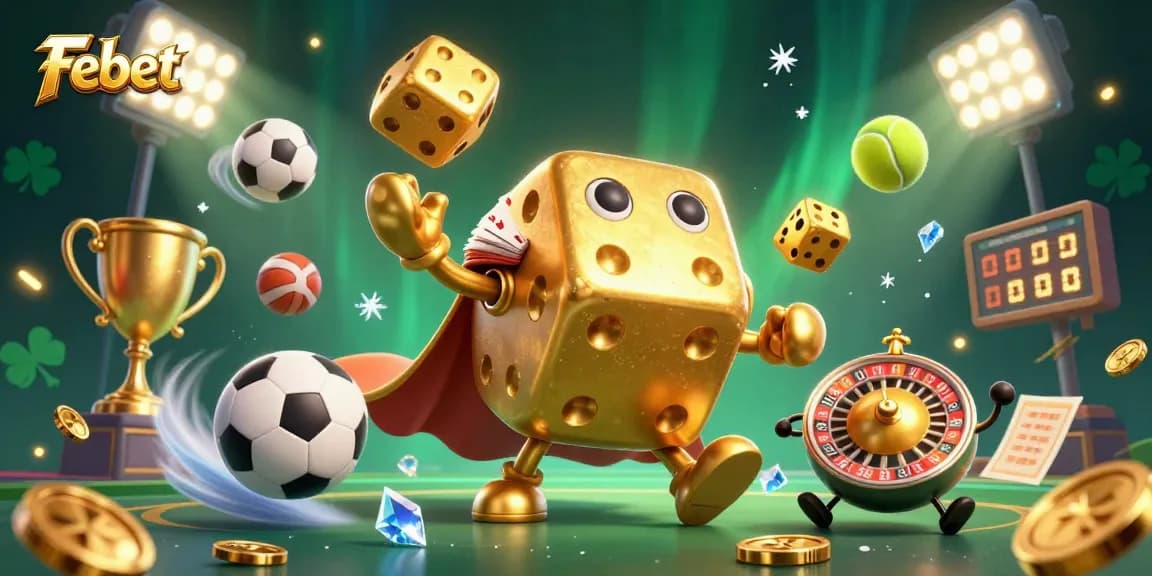 Experience the excitement of Febet with our immersive gaming landscape, featuring dynamic characters and elements.