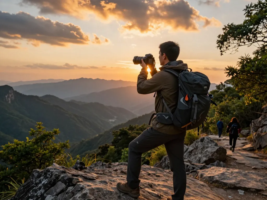 Traveler at a scenic viewpoint capturing landscape on https://thscrore.com/ showcasing adventure and exploration.