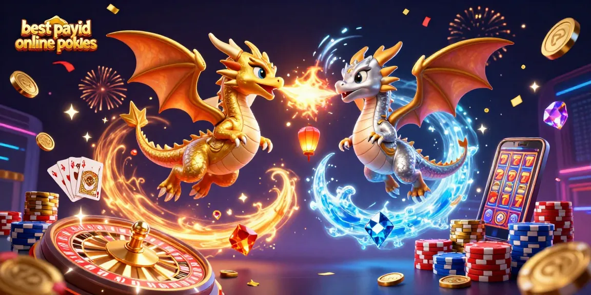 Engage with the best payid online pokies in a vibrant casino adventure illustration.